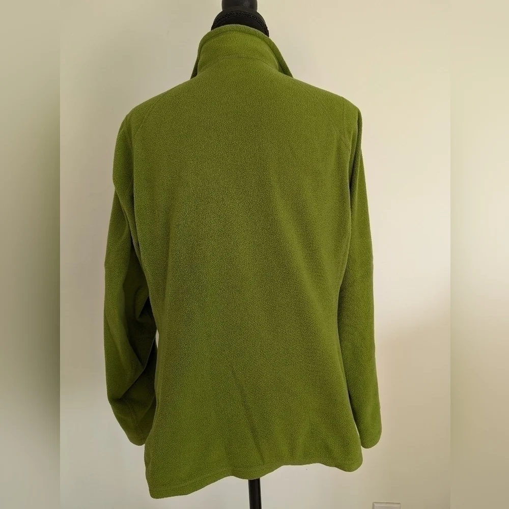The North Face Women's Polartec 1/4 Zip Fleece Pullover Size Medium Green - Picture 3 of 11